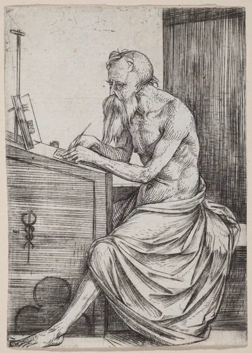 Saint Jerome by Jacopo de' Barbari, print, 1501-1504