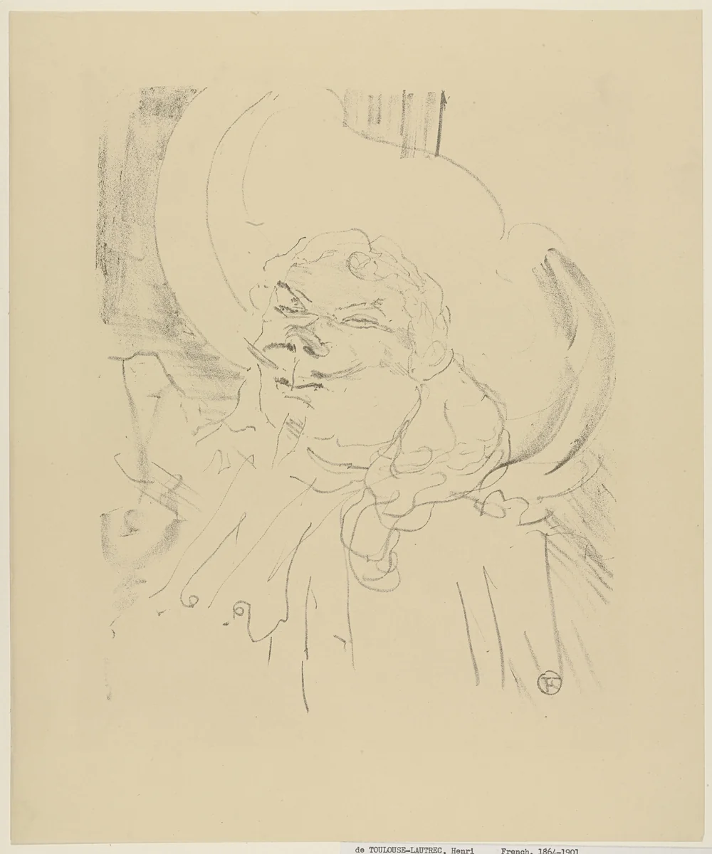 Coquelin the Elder (Coquelin Aîné) from Portraits of Actors and Actresses: Thirteen Lithographs (Portraits d'Acteurs & Actrices: Treize Lithographies) by Henri de Toulouse-Lautrec, print, 1898