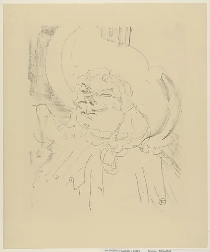 Coquelin the Elder (Coquelin Aîné) from Portraits of Actors and Actresses: Thirteen Lithographs (Portraits d'Acteurs & Actrices: Treize Lithographies) by Henri de Toulouse-Lautrec, print, 1898