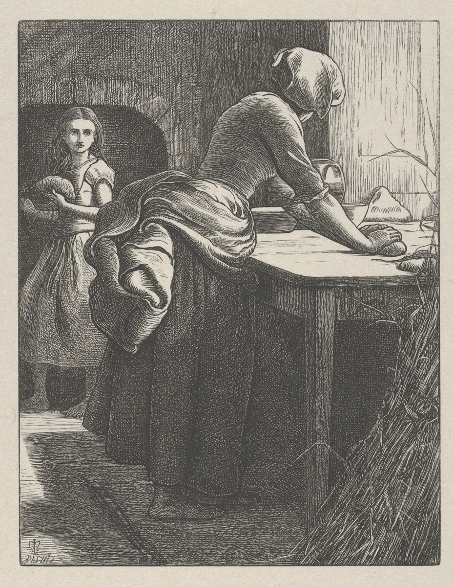 The Parable of the Leaven (The Parables of Our Lord and Saviour Jesus Christ) by John Everett Millais, print, 1864