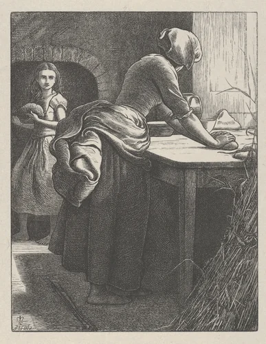 The Parable of the Leaven (The Parables of Our Lord and Saviour Jesus Christ) by John Everett Millais, print, 1864