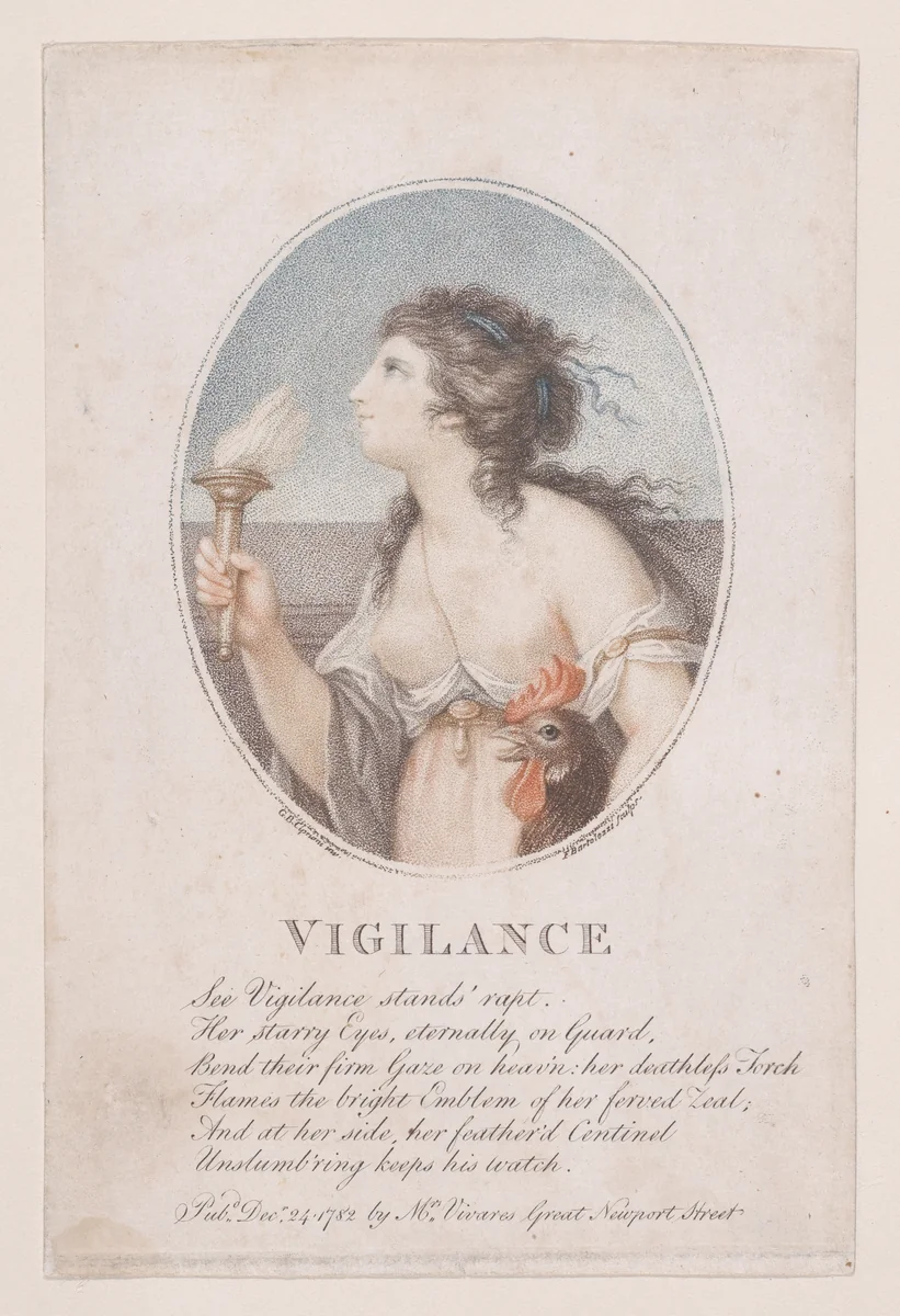 Vigilance by Francesco Bartolozzi, print, 1782