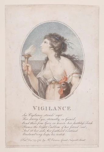 Vigilance by Francesco Bartolozzi, print, 1782