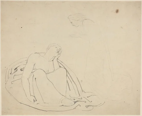 Study for a Monument by John Flaxman, drawing, 1755-1826