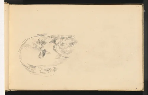 Self-Portrait by Paul Cezanne, drawing, 1895