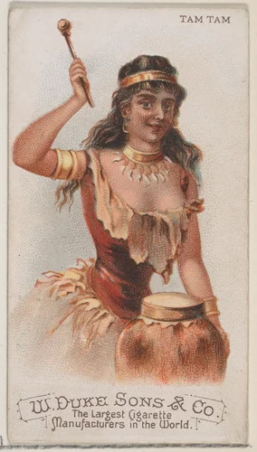 Tam Tam, from the Musical Instruments series (N82) for Duke brand cigarettes by W. Duke, Sons & Co., print, 1888