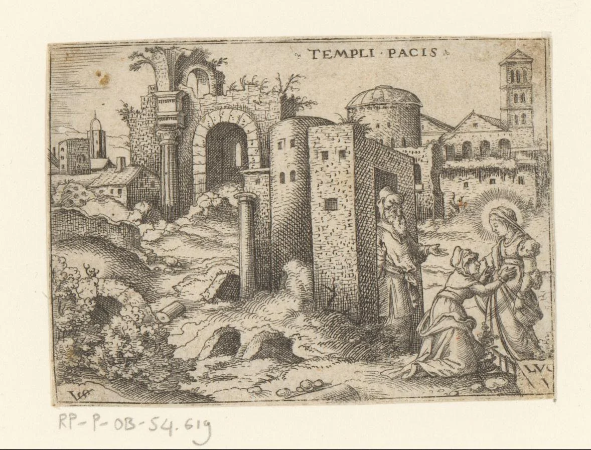 Visitatie by Unknown, print, 1524-1562