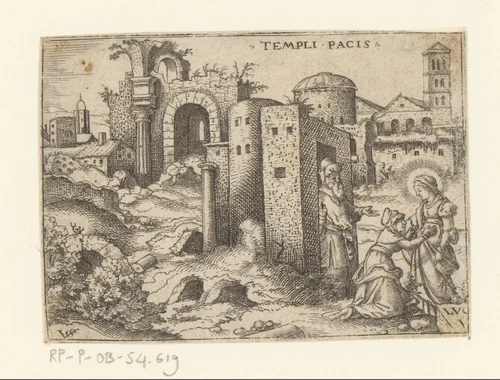 Visitatie by Unknown, print, 1524-1562