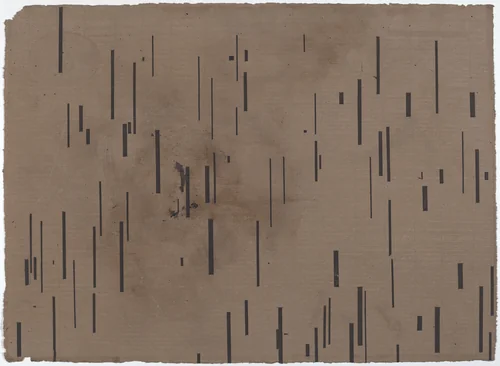 Global Village 1-36 [top] by John Cage, print, 1989