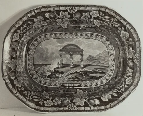 Platter - "Georgia Arms" by Helmut Hiatt, index of american design, 1936