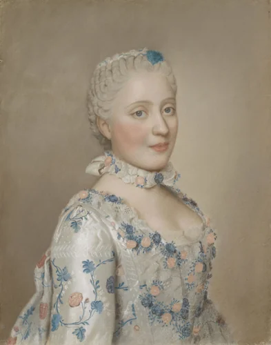 Maria Josepha of Saxony, Dauphine of France by Jean-Etienne Liotard, drawing, 1749