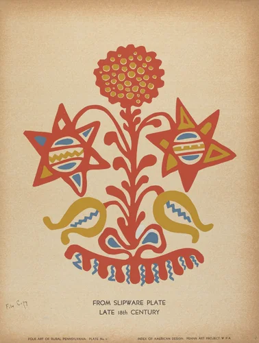 Plate 11: From the Portfolio "Folk Art of Rural Pennsylvania" by American 20th Century, index of american design, 1939