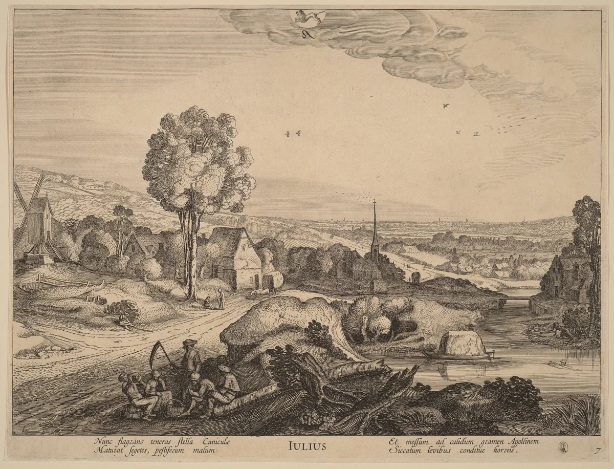July by Jan van de Velde, print, 1593-1641