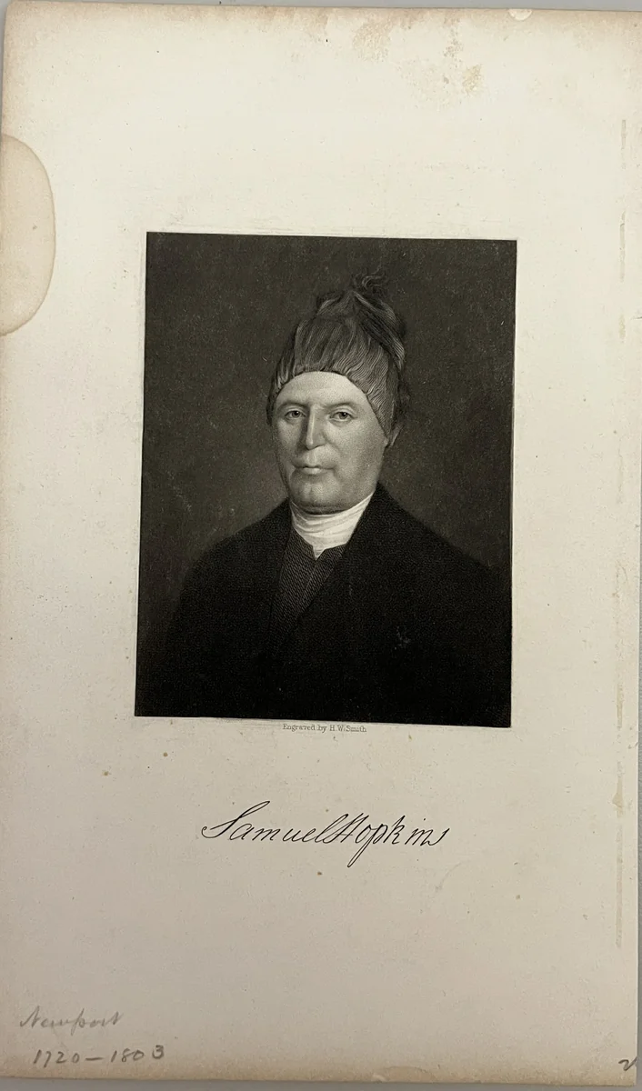 Samuel Hopkins by Hezekiah Wright Smith, other, 1870-1879