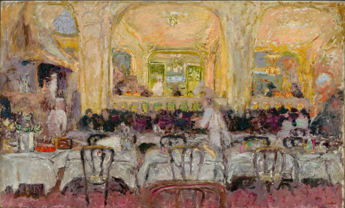 Café Wepler by Edouard Vuillard, painting, 1908-1912