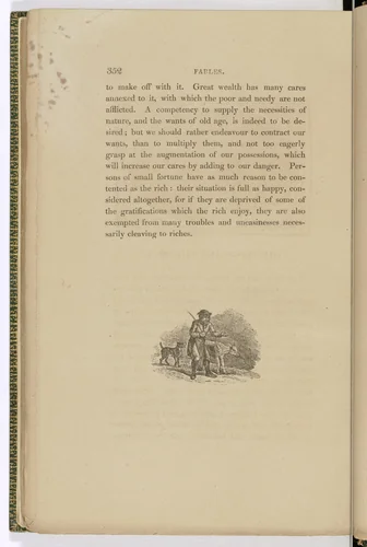 Tailpiece (page 352) from The Fables of Aesop by Thomas Bewick, illustrated book, 1818