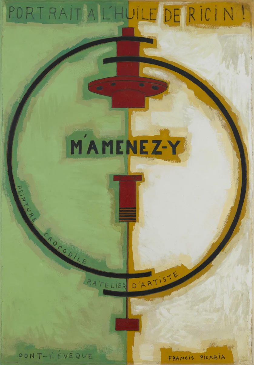 "M'Amenez-y" by Francis Picabia, painting, 1919