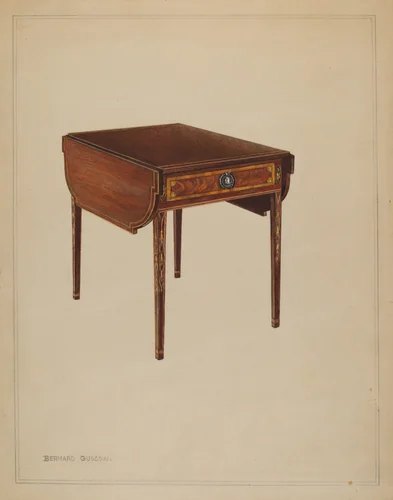 Drop-leaf Table by Bernard Gussow, index of american design, 1936