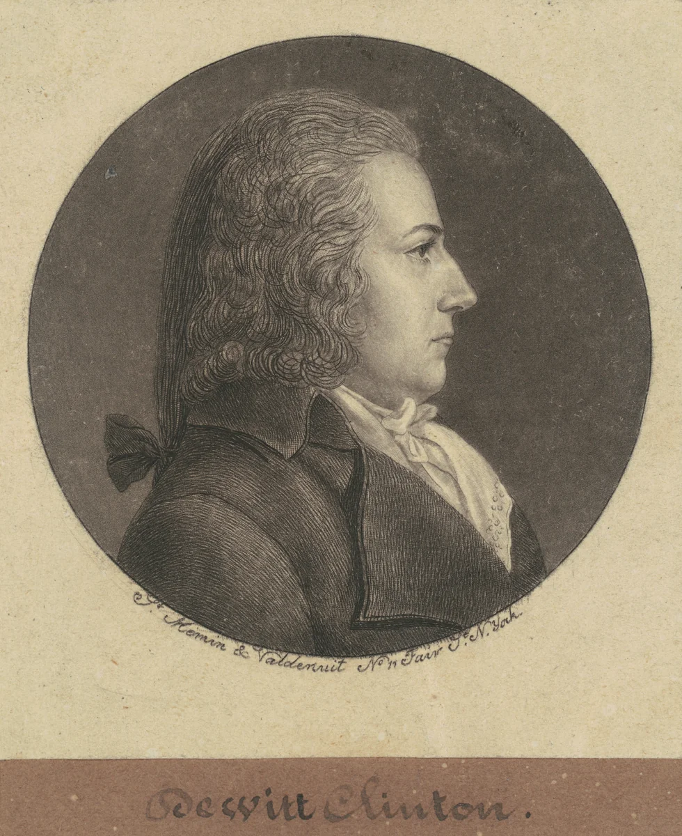 DeWitt Clinton by Charles B. J. Févret de Saint-Mémin, print, 1796