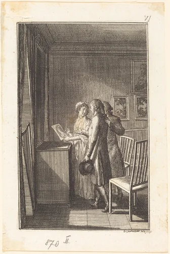 The Voyage to Paris by Daniel Nikolaus Chodowiecki, print, 1798