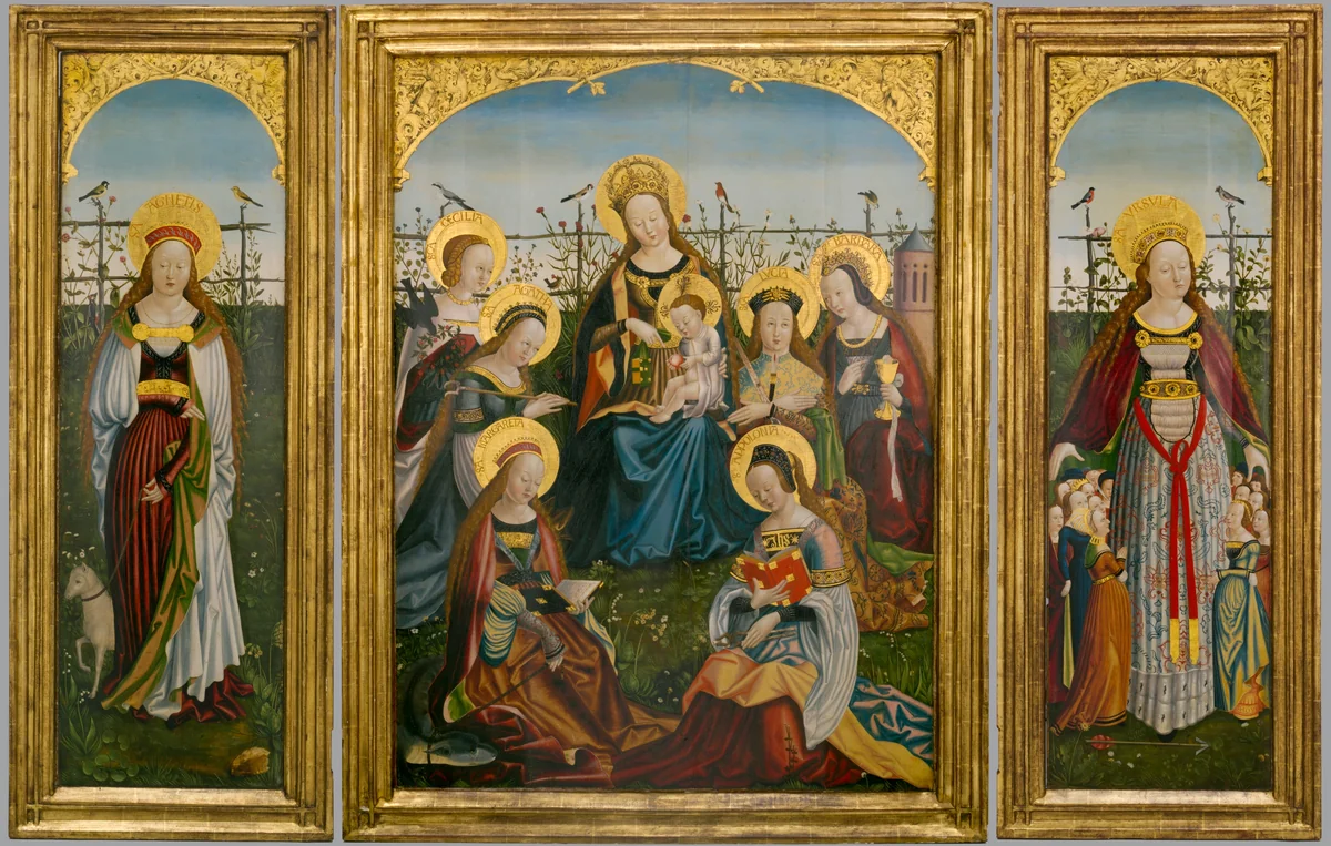 Triptych of the Virgin and Child with Saints by South German, other, 1505-1515