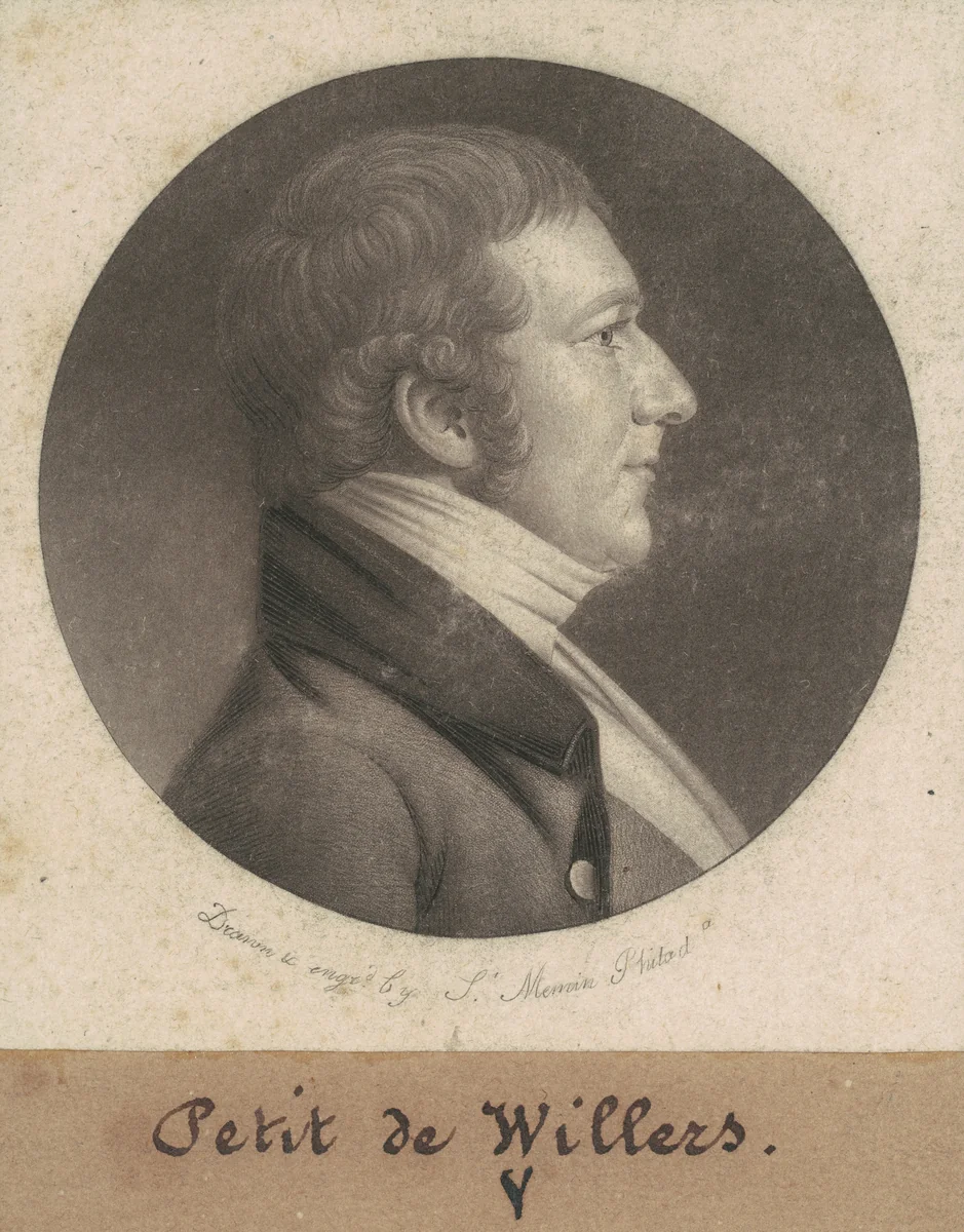 de Villers by Charles B. J. Févret de Saint-Mémin, print, 1801