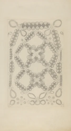 Shaker Hair Wreath by Helen Bronson, index of american design, 1938
