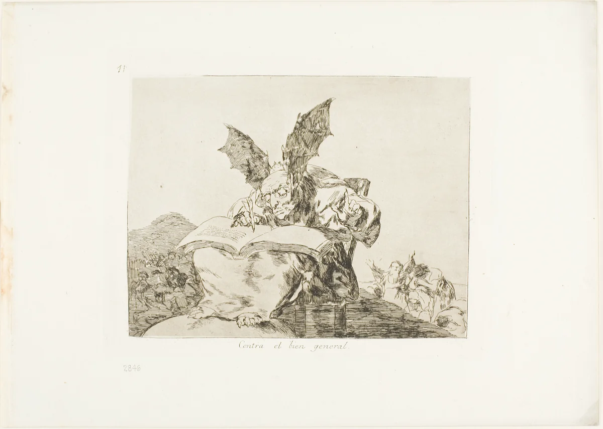 Against the Common Good, plate 71 from The Disasters of War by Francisco José de Goya, print, 1815-1820