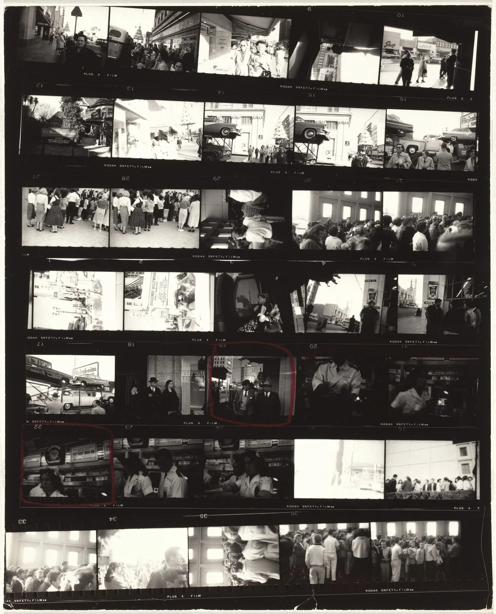 Guggenheim 454/Americans 14--Hollywood by Robert Frank, photograph, 1956