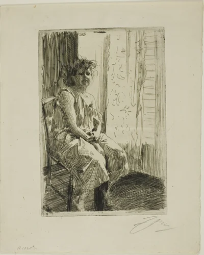 Morning by Anders Zorn, print, 1891
