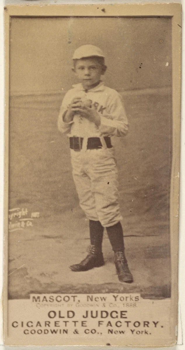 Mascot, New York, from the Old Judge series (N172) for Old Judge Cigarettes by Goodwin & Company, photograph, 1888