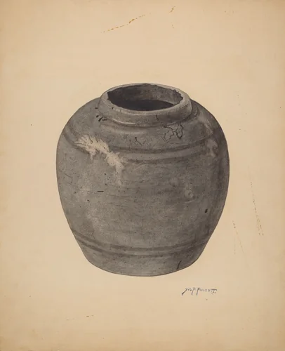 Pottery Piece by Sydney Roberts, index of american design, 1939