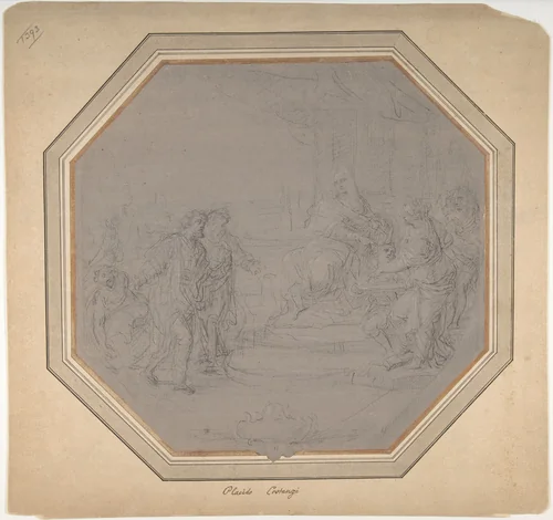 Unidentified Subject by Placido Costanzi, drawing, 1702-1759