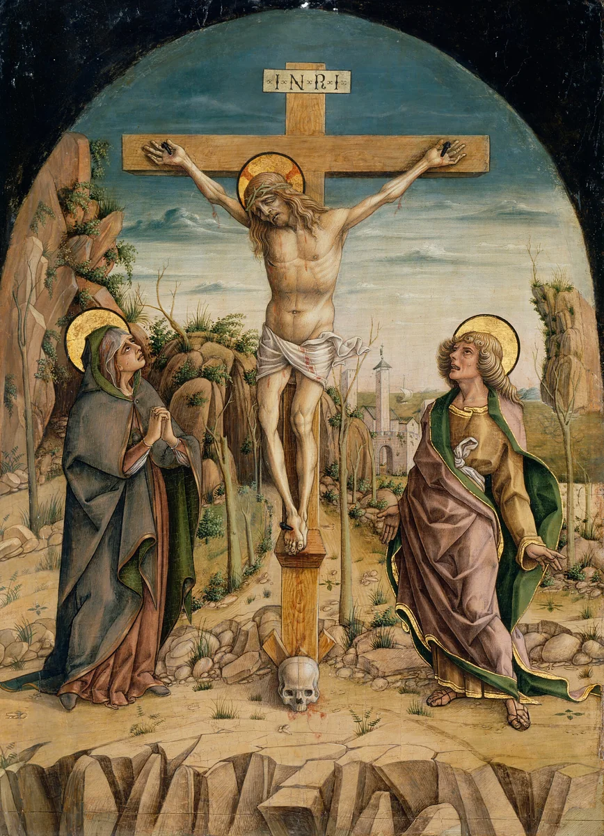 The Crucifixion by Carlo Crivelli, painting, 1482-1492