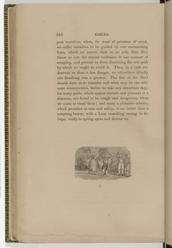 Tailpiece (page 316) from The Fables of Aesop by Thomas Bewick, illustrated book, 1818