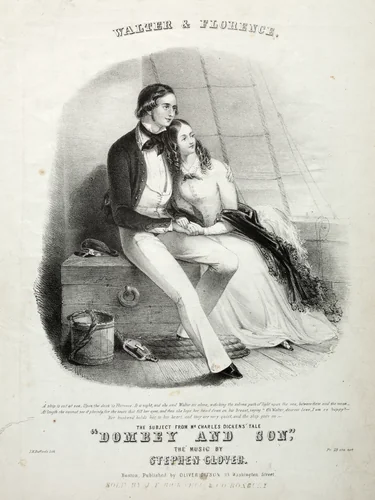 Walter and Florence - Sheet Music Cover by Winslow Homer, print, 1854-1864