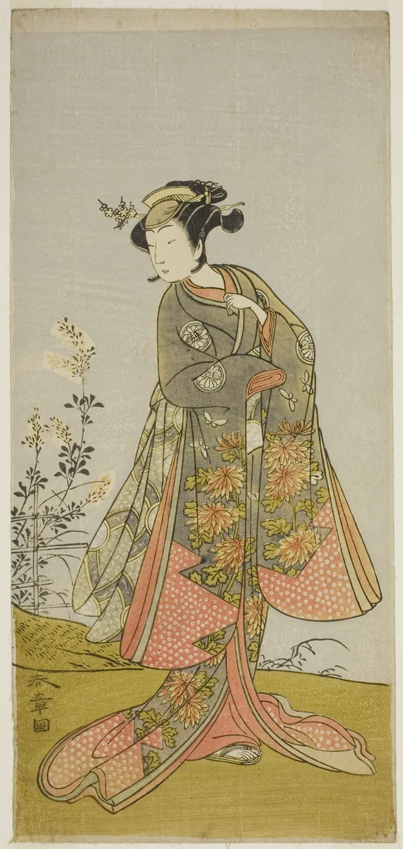 The Actor Segawa Yujiro I in an Unidentified Role by Katsukawa Shunsho (勝川 春章), print, 1768-1778