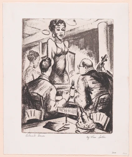 Cabaret Scene by Charles L. Sallee, Jr., print, 1935-1943