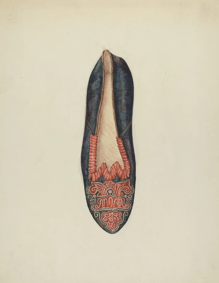 Evening Slipper by William Kieckhofel, index of american design, 1937