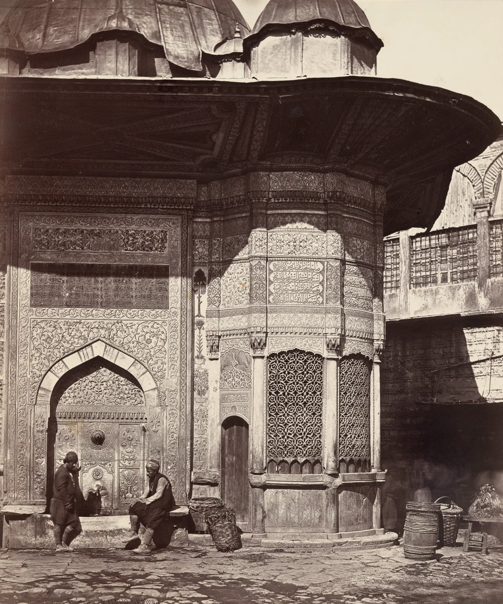 Fountain at Sultan Ahmed Mosque, Istanbul by James Robertson; Felice Beato, photograph, 1853