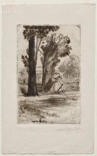 The Assignation by Francis Seymour-Haden, print, 1865