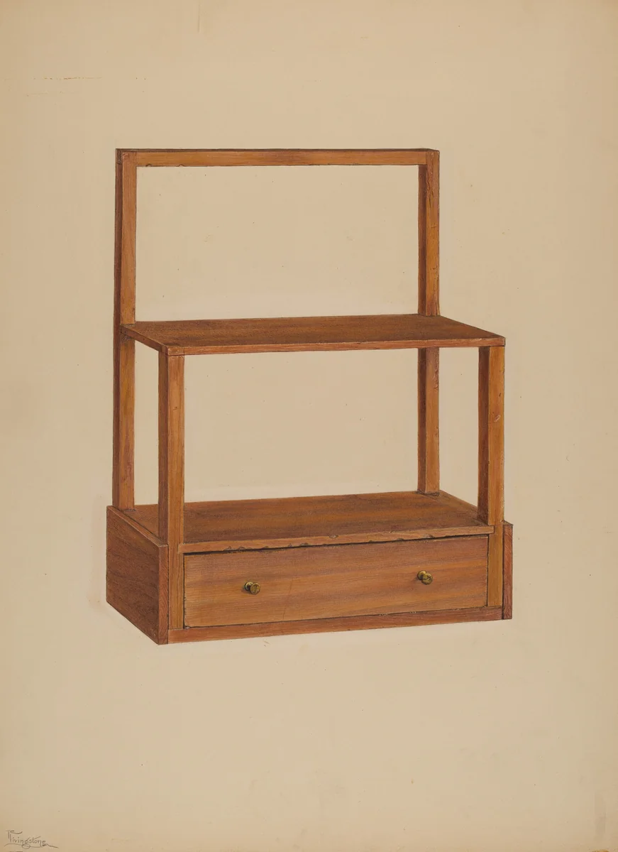 Hanging Shelf by Rolland Livingstone, index of american design, 1940