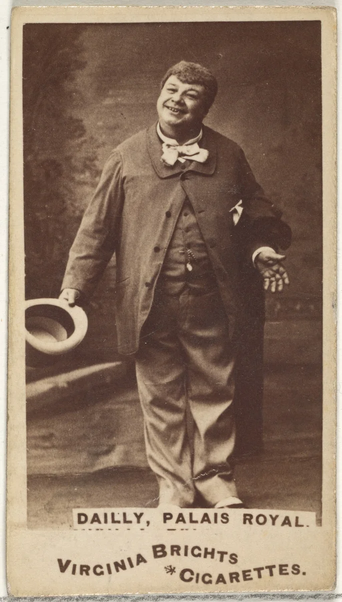Dailly, Palais Royal, from the Actors and Actresses series (N45, Type 1) for Virginia Brights Cigarettes by Allen & Ginter, photograph, 1885-1891