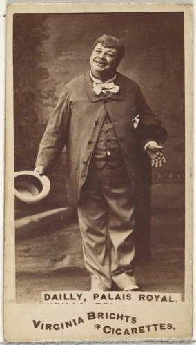 Dailly, Palais Royal, from the Actors and Actresses series (N45, Type 1) for Virginia Brights Cigarettes by Allen & Ginter, photograph, 1885-1891