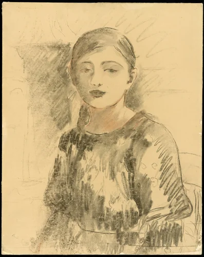 Portrait of Julie Manet by Berthe Morisot, print, 1890