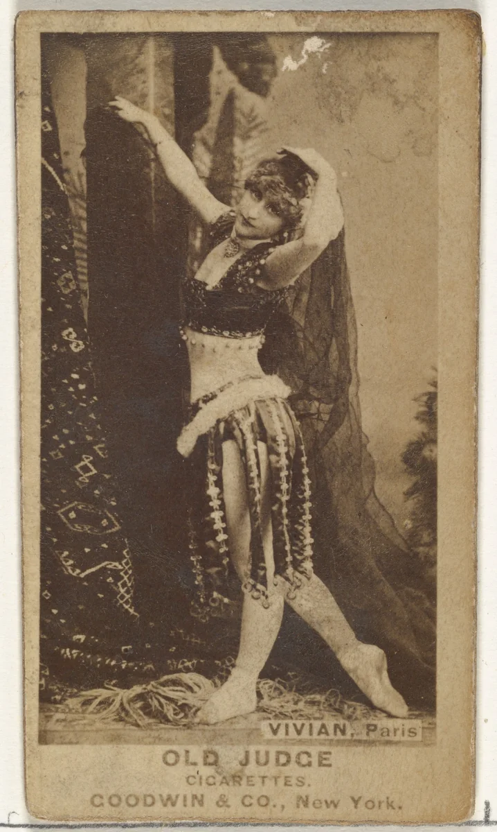 Mlle. Vivian, Paris, from the Actors and Actresses series (N171) for Old Judge Cigarettes by Goodwin & Company, photograph, 1886-1890
