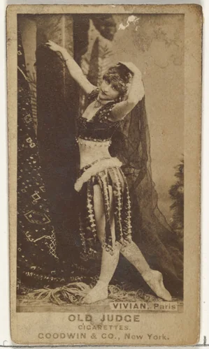 Mlle. Vivian, Paris, from the Actors and Actresses series (N171) for Old Judge Cigarettes by Goodwin & Company, photograph, 1886-1890