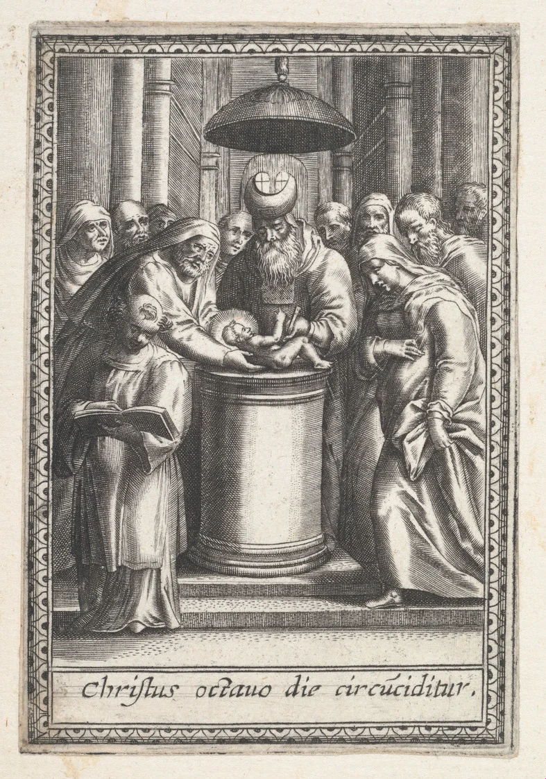 The Circumcision of Christ by anonymous, print, 1590-1625