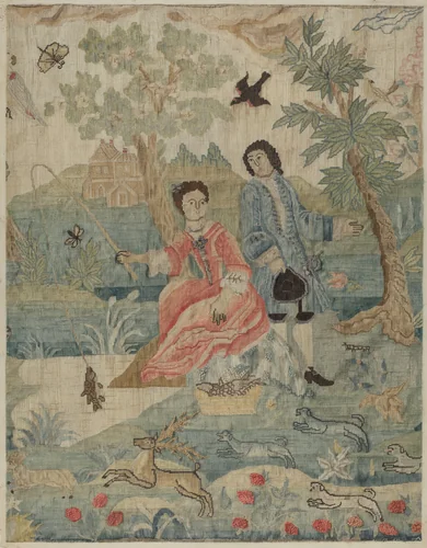 Petit Point Embroidery by Phyllis Dorr, index of american design, 1937