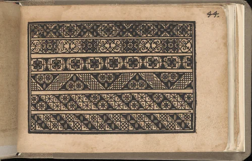 Schön newes Modelbuch (Page 44r) by Sigismundus Latomus, book, 1608